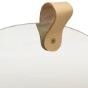VidaXL Lustro ścienne z półką z litego drewna sosnowego, 35 cm