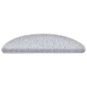 VidaXL Maty na schody 20 szt. 56x17x3 cm Jasnoszare półokrągłe