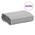 PLANDEKA PŁACHTA SZARA 4X4M 650 G/M²