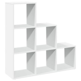 VidaXL Regał na książki z 3 poziomami, biały, 99x29x99 cm, drewno konstrukcyjne