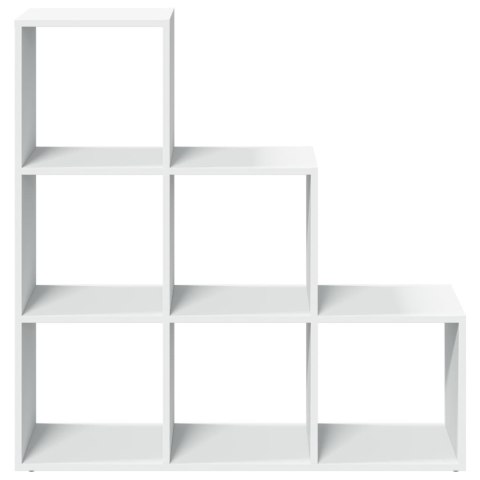 VidaXL Regał na książki z 3 poziomami, biały, 99x29x99 cm, drewno konstrukcyjne