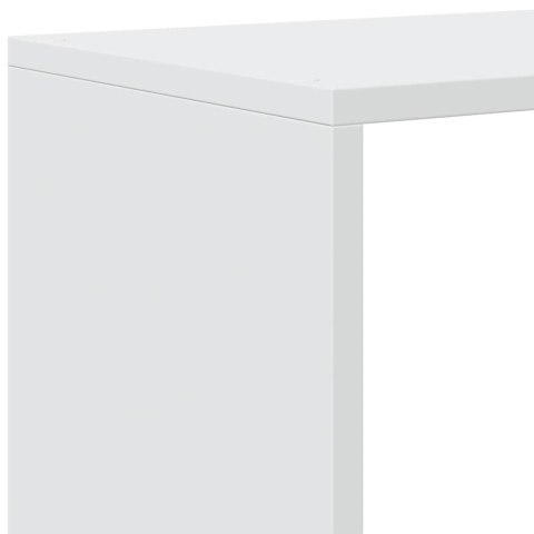 VidaXL Regał na książki z 3 poziomami, biały, 99x29x99 cm, drewno konstrukcyjne