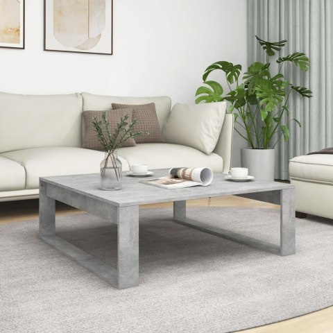 VidaXL Stolik kawowy, szarość betonu, 100x100x35 cm