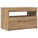 VidaXL Szafki TV z LED, 2 szt., dąb artisan, materiał drewnopochodny