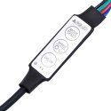 VidaXL Szafki TV z LED, 2 szt., dąb artisan, materiał drewnopochodny