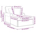 VidaXL Chaise Lounge z Fartuszkiem 3 pcs Niebieski Tkanina sztruksowa