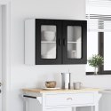 VidaXL Front do zmywarki Kalmar Czarny Dąb 80 x 31 x 60 cm