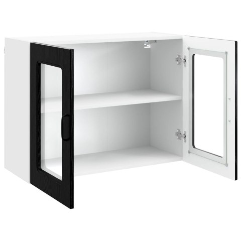 VidaXL Front do zmywarki Kalmar Czarny Dąb 80 x 31 x 60 cm