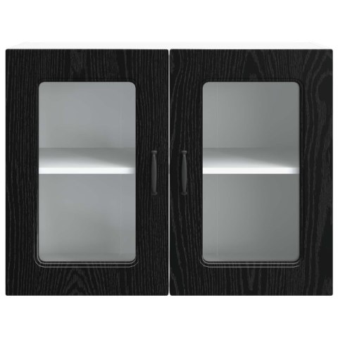 VidaXL Front do zmywarki Kalmar Czarny Dąb 80 x 31 x 60 cm
