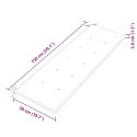 VidaXL Ławka Batavia z beżową poduszką, 150 cm, lite drewno tekowe