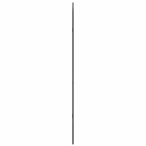 VidaXL Lustro ścienne, czarne, 100x45 cm, owalne