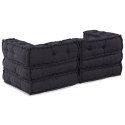 VidaXL Modularna jednostka sofy 2 pcs antracytowy 140 x 70 x 56 cm