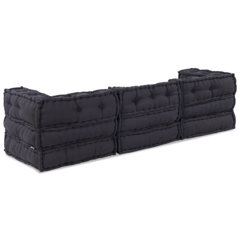 VidaXL Modularna jednostka sofy 3 pcs antracytowy tkanina