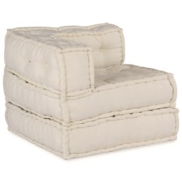 VidaXL Modularna jednostka sofy 3 pcs kremowy tkanina