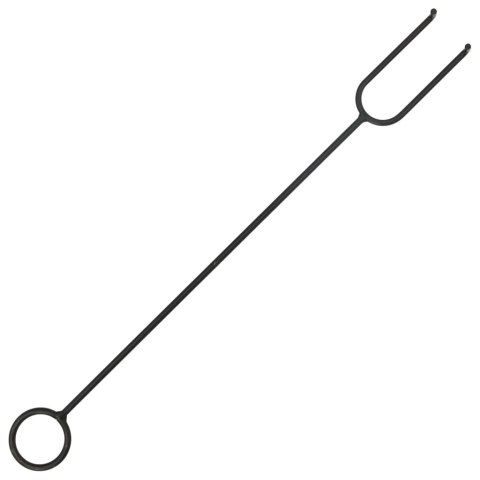 VidaXL Palenisko z pogrzebaczem, 75 cm, XXL, stal