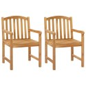 VidaXL Ręcznie rzeźbione krzesło róża 2 pcs naturalny 58 x 60 x 90 cm