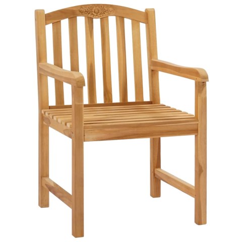 VidaXL Ręcznie rzeźbione krzesło róża 2 pcs naturalny 58 x 60 x 90 cm