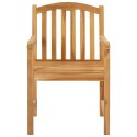 VidaXL Ręcznie rzeźbione krzesło róża 2 pcs naturalny 58 x 60 x 90 cm