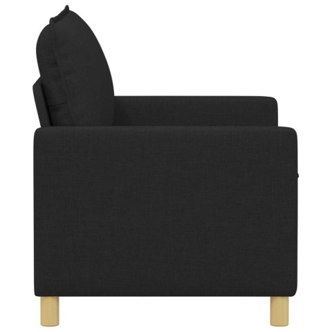 VidaXL Sofa Czarny 126 x 81 x 87,5 cm tkanina