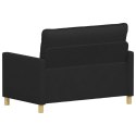 VidaXL Sofa Czarny 126 x 81 x 87,5 cm tkanina