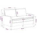 VidaXL Sofa ciemnoszary 156 x 81 x 87,5 cm Poliester