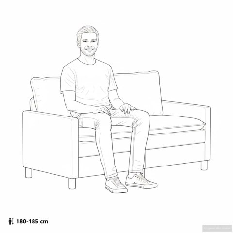 VidaXL Sofa ciemnoszary 156 x 81 x 87,5 cm Poliester