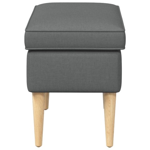 VidaXL Stołek na Stopy ciemnoszary 55 x 35 x 41 cm Poliester