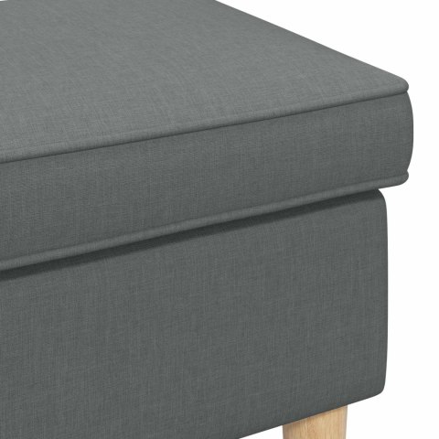 VidaXL Stołek na Stopy ciemnoszary 55 x 35 x 41 cm Poliester