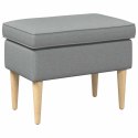 VidaXL Stołek na Stopy jasnoszary 55 x 35 x 41 cm Poliester