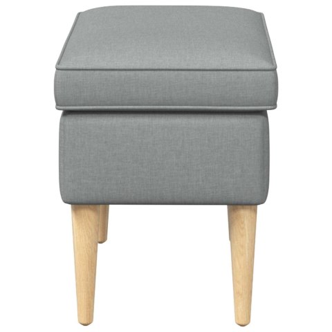 VidaXL Stołek na Stopy jasnoszary 55 x 35 x 41 cm Poliester