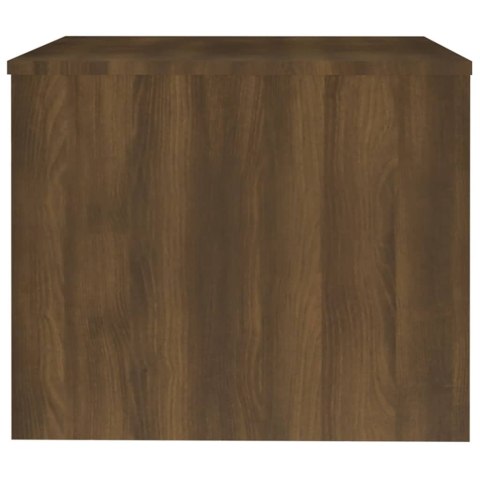 VidaXL Stolik kawowy, brązowy dąb, 80x50x40cm, materiał drewnopochodny