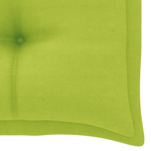 VidaXL 2-os. huśtawka ogrodowa, bambus i liście palmy, poduszka, 202cm