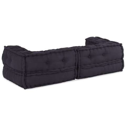 VidaXL 2-osobowa sofa modułowa, antracytowa, 140x70x36, tkanina