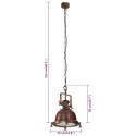 VidaXL Lampa wisząca, 35x35x153 cm, aluminium
