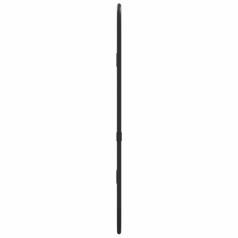 VidaXL Lustro ścienne, czarne, 40x15 cm, owalne