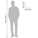 VidaXL Lustro ścienne, czarne, Ø 20 cm, okrągłe
