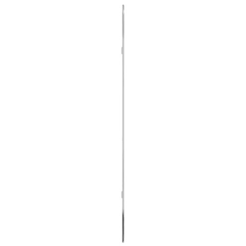VidaXL Lustro ścienne, srebrne, 100x45 cm, owalne
