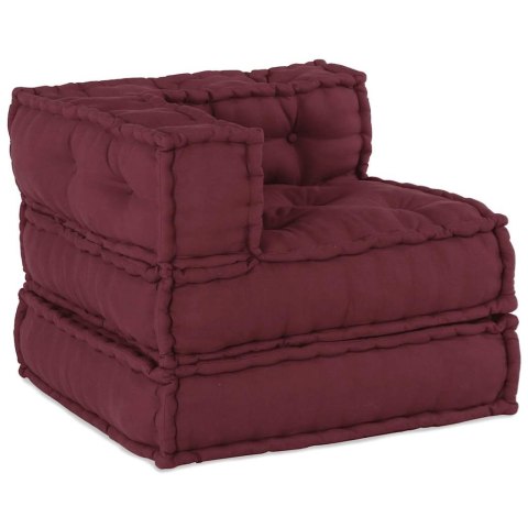 VidaXL Modułowa sofa, bordowy, 70x70x54, materiał