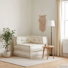 VidaXL Modułowa sofa w kolorze kremowym, 70x70x54, tkanina