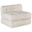 VidaXL Modułowa sofa w kolorze kremowym, 70x70x54, tkanina