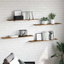 VidaXL Półka na książki 4 pcs Brązowy 100 x 20 x 1,5 cm