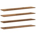 VidaXL Półka na książki 4 pcs Brązowy 100 x 20 x 1,5 cm