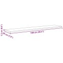 VidaXL Półka na książki 4 pcs Brązowy 100 x 20 x 1,5 cm