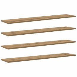 VidaXL Półka na książki 4 pcs Brązowy 100 x 20 x 1,5 cm