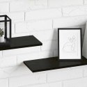 VidaXL Półka na książki 4 pcs Czarny 100 x 20 x 1,5 cm