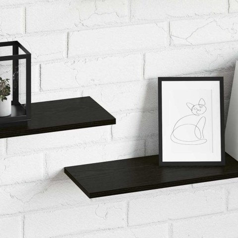 VidaXL Półka na książki 4 pcs Czarny 100 x 20 x 1,5 cm