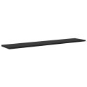 VidaXL Półka na książki 4 pcs Czarny 100 x 20 x 1,5 cm