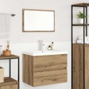 VidaXL Zestaw mebli łazienkowych z szufladą 3 pcs Dąb rzemieślniczy