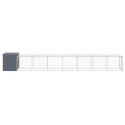 VidaXL Kurnik z wybiegiem, antracytowy, 110x813x110 cm, stal
