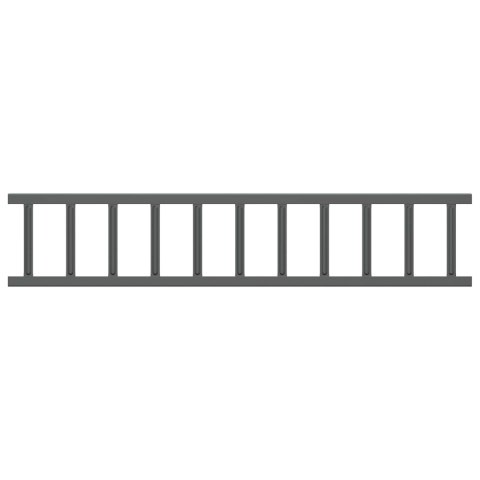 VidaXL Stróż śniegu na dachu Antracyt 600 x 2,5 x 20 cm Stal